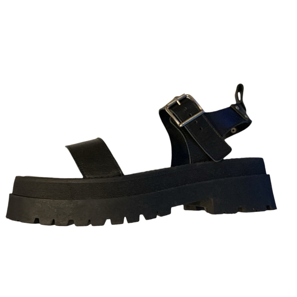 CHRISTIAN DI RICCIO Black Platform Sandals